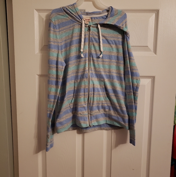 Mossimo Girl's Striped Hoodie - Picture 1 of 3